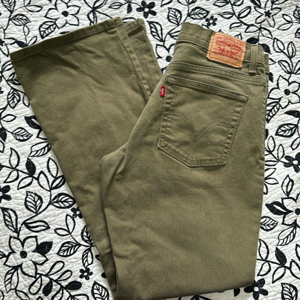 Levi's Olive Green Women's Boot Cut Jeans